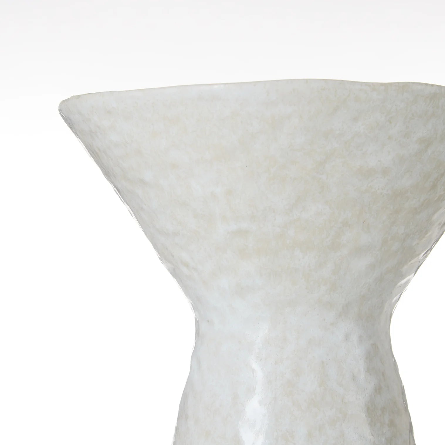 Amalfi Vance Vessel White textured vase
