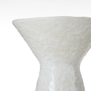 Amalfi Vance Vessel White textured vase
