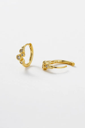 ZAFINO Amy Mini Huggie - Gold 7653