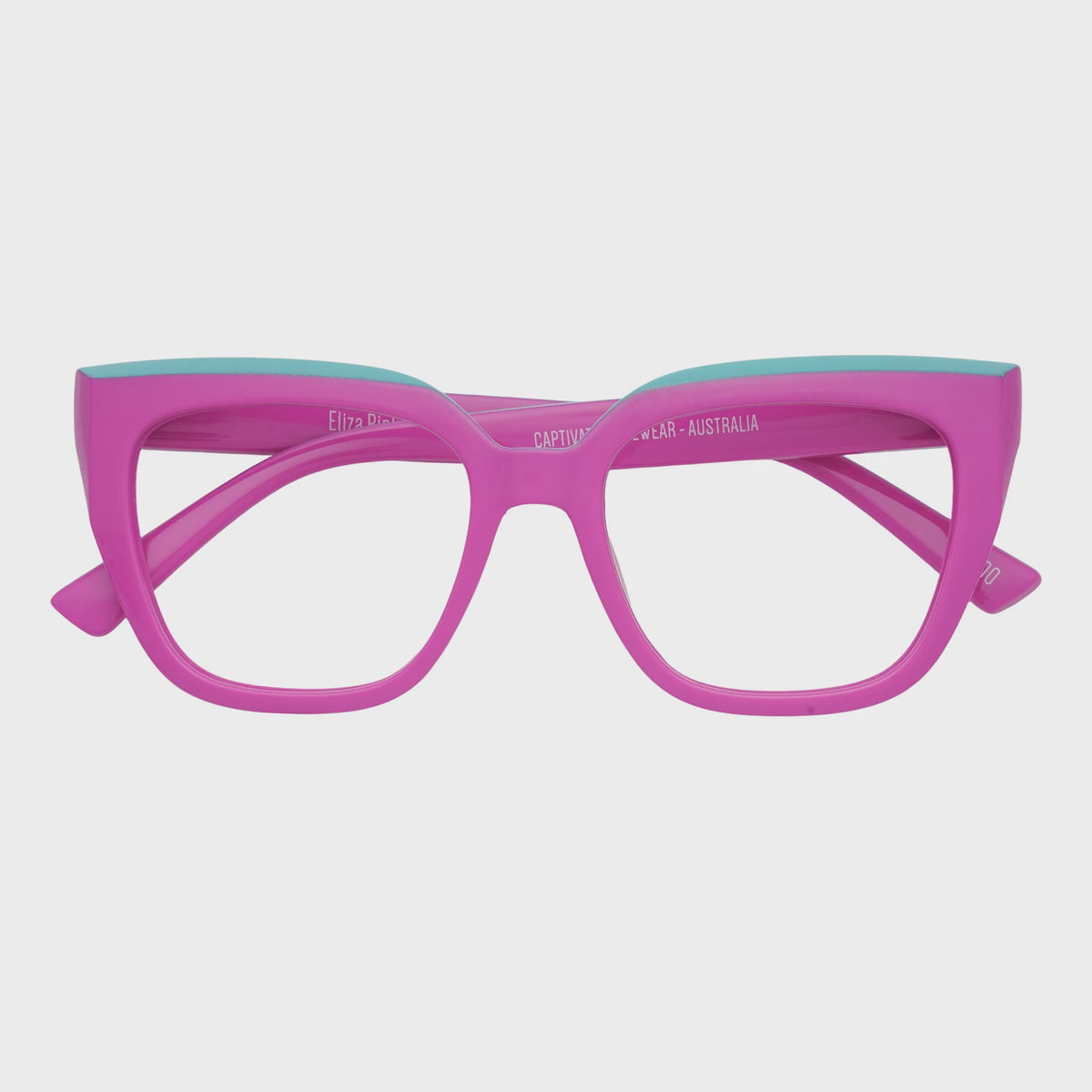 Captivated Eyewear Australia Anti-Blue Reading Glasses - Eliza Pink/Mint