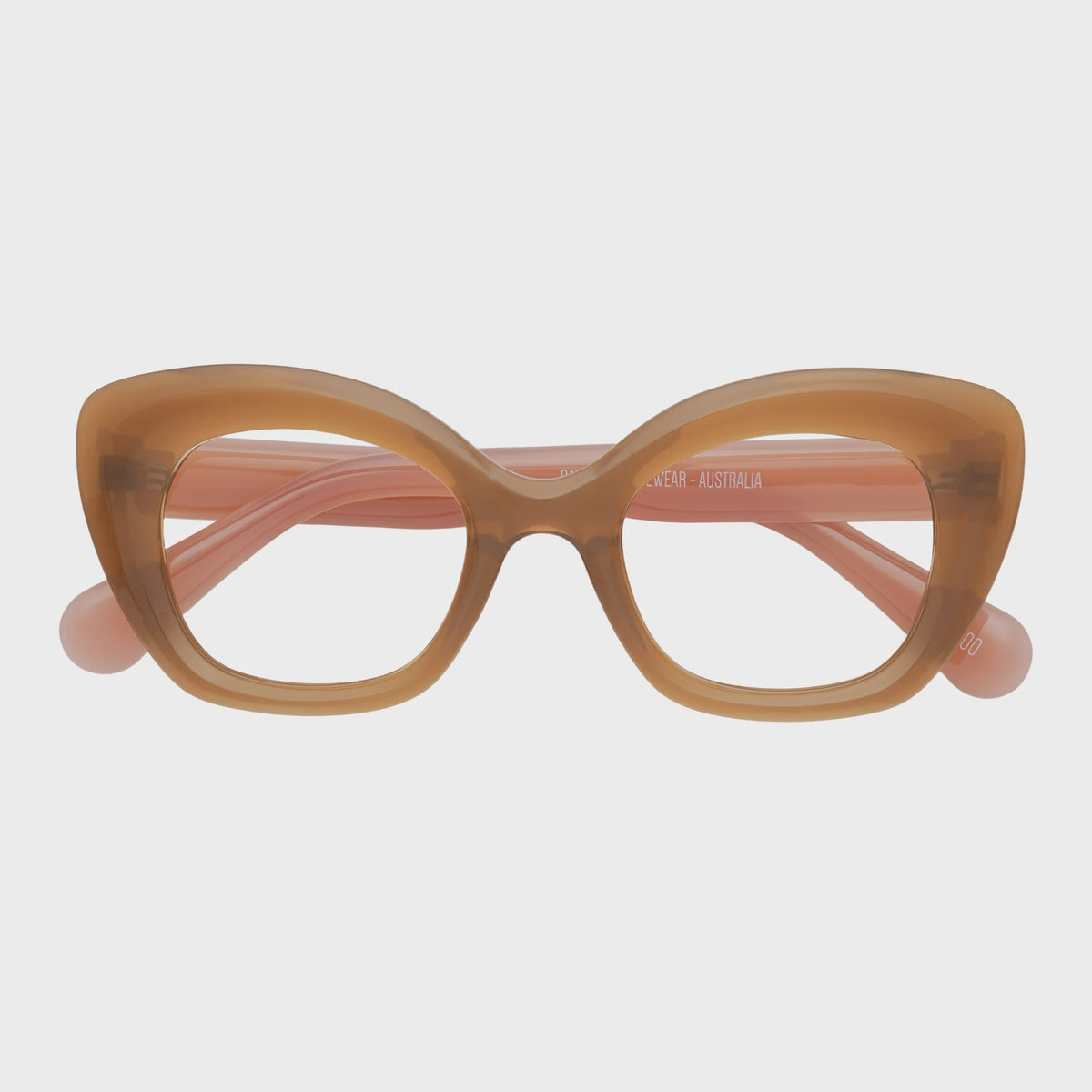 Captivated Eyewear Anti-Blue Reading Glasses - Stella - Brown/Pink