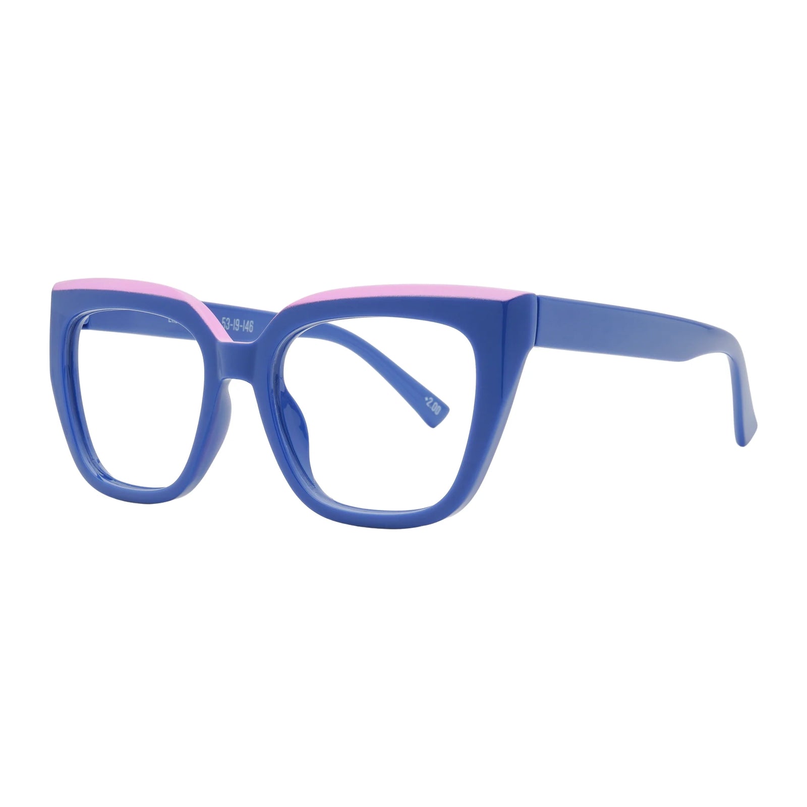 Captivated Eyewear Australia Anti-Blue Reading Glasses - Eliza Blue/Pink