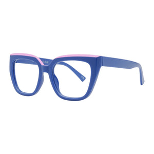 Captivated Eyewear Australia Anti-Blue Reading Glasses - Eliza Blue/Pink
