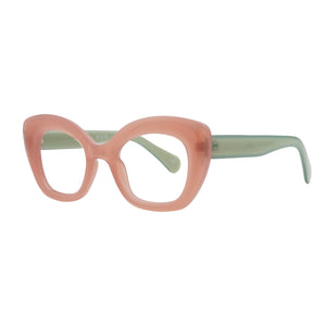 Captivated Eyewear Anti-Blue Reading Glasses - Stella - Pink/Green