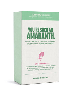 Everyday Wonders Seed Kit, Stems of Wonder is a collection of curious seed boxes and growing gifts, from intriguing little plants that move, mimic, react and surprise, to personality-inspired flower seed kits that match people to plants.