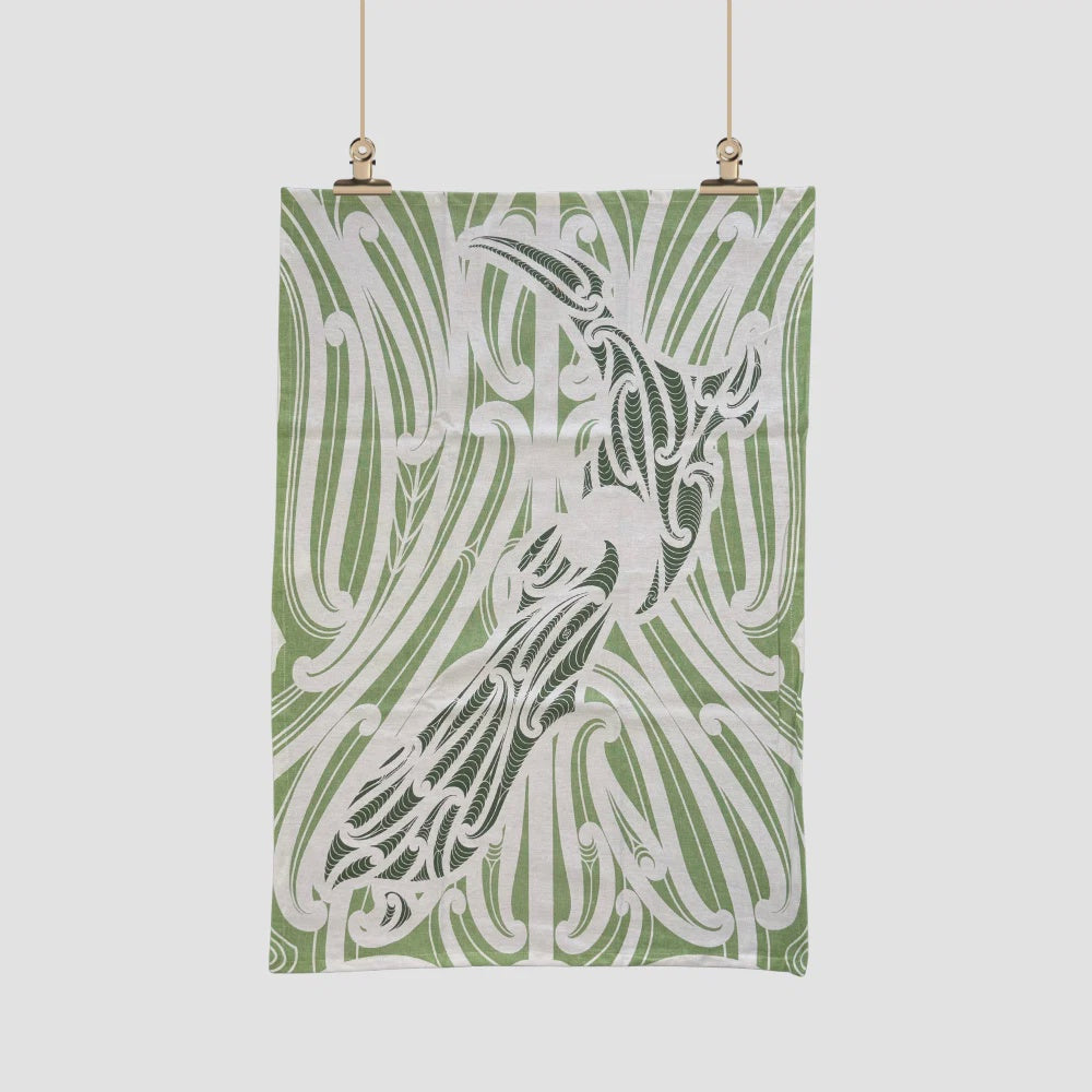 Tea Towel - Aotearoa - Green