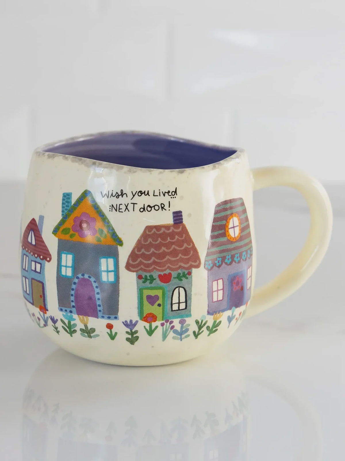 Natural Life Artisan Mug - Wish You Lived Next Door