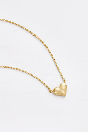 ZAFINO Audrey Mini Necklace 7878 Gold heart-shaped pendant necklace