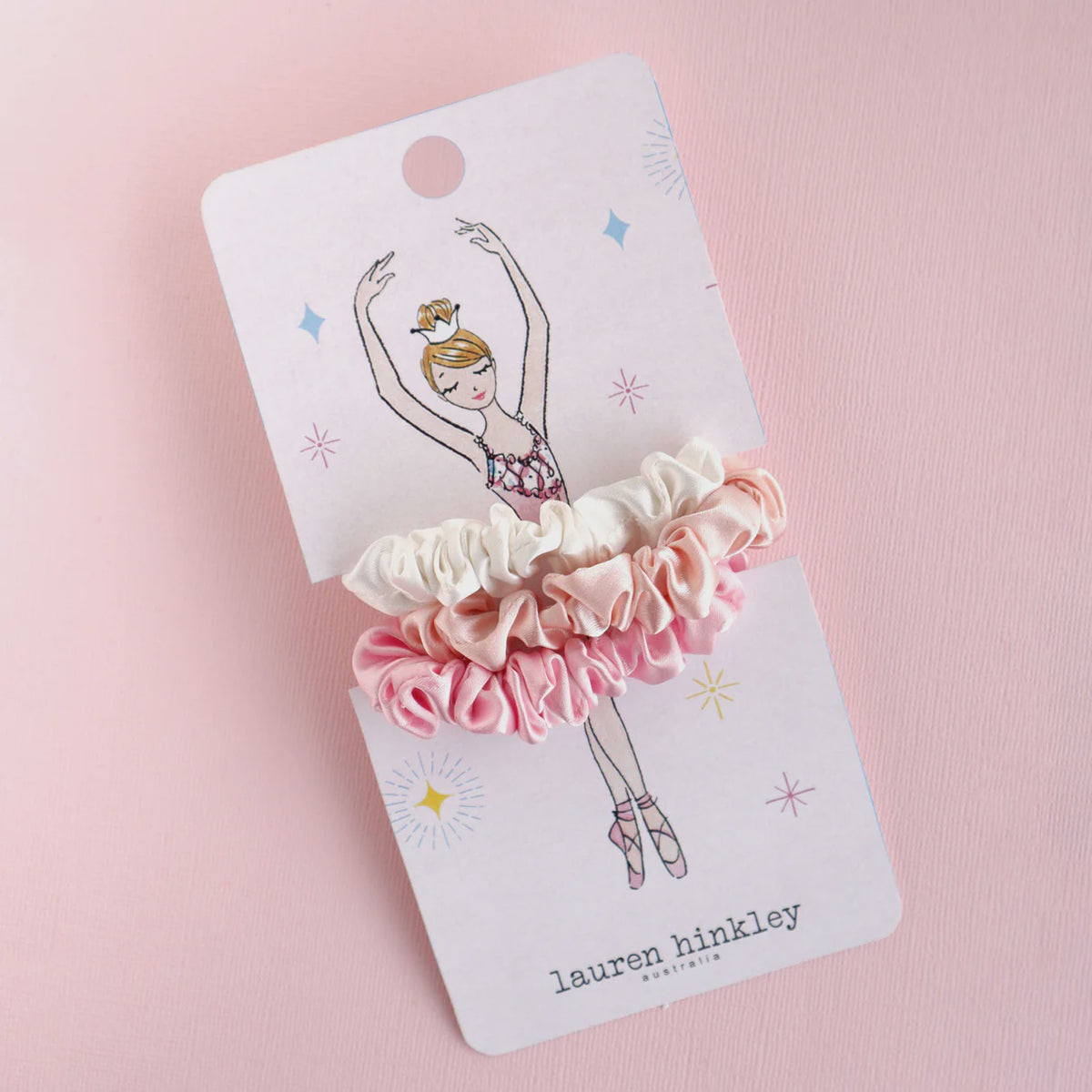 Ava Ballet Scrunchie Set - Hangsell Card