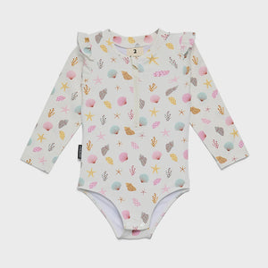 Crywolf Child BABY LONG SLEEVE SWIMSUIT Little Shell