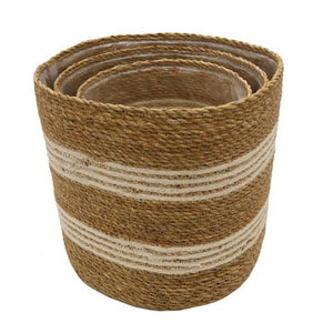 Le Forge Round Stripe Basket