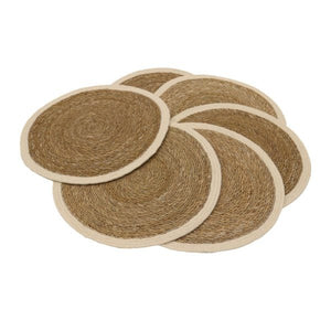 Le Forge Round Seagrass Placemat - Ivory