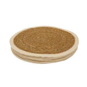 Le Forge Round Seagrass Placemat - Ivory