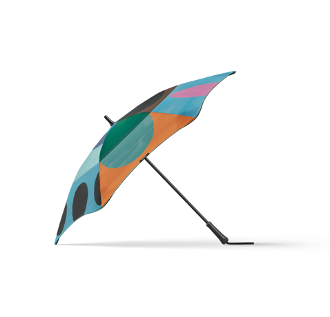 Colorful geometric-patterned BLUNT umbrella CLASSIC X DAIMON DOWNEY 2025