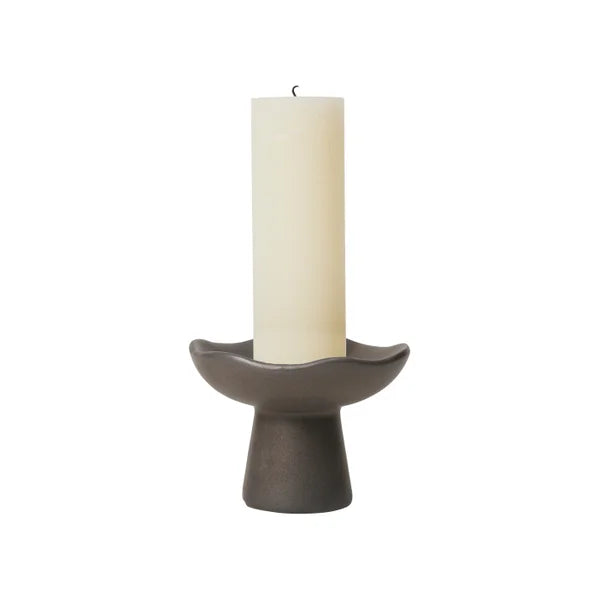 BROSTE Candleholder Momo Short - Matt Black