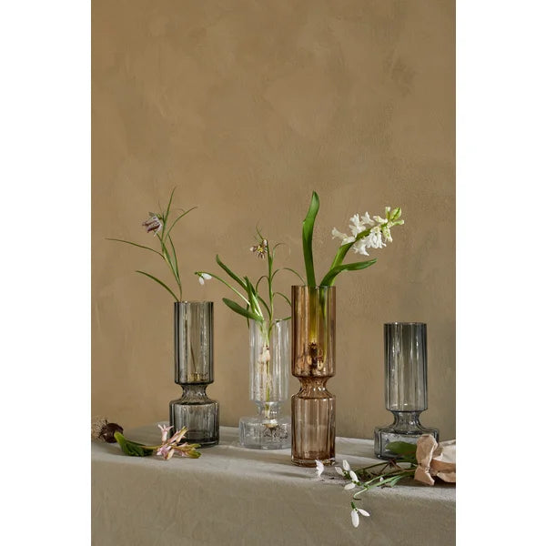 BROSTE Vase Hyacinth Small - Smoked Pearl