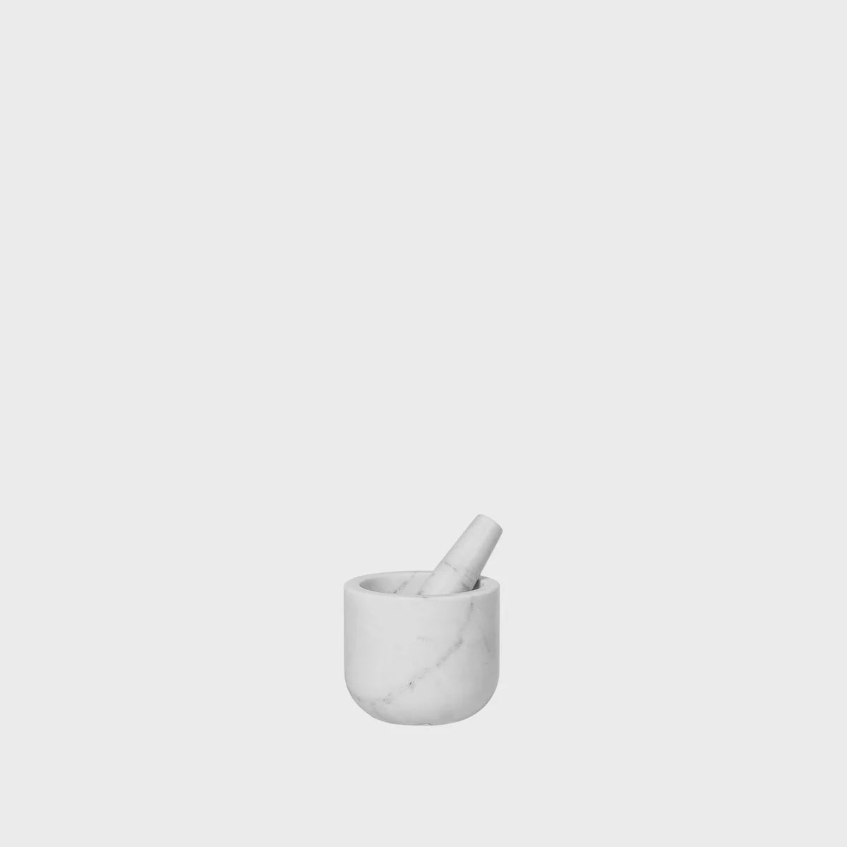 BROSTE Bowl Marina Marble Mortar & Pestle - White