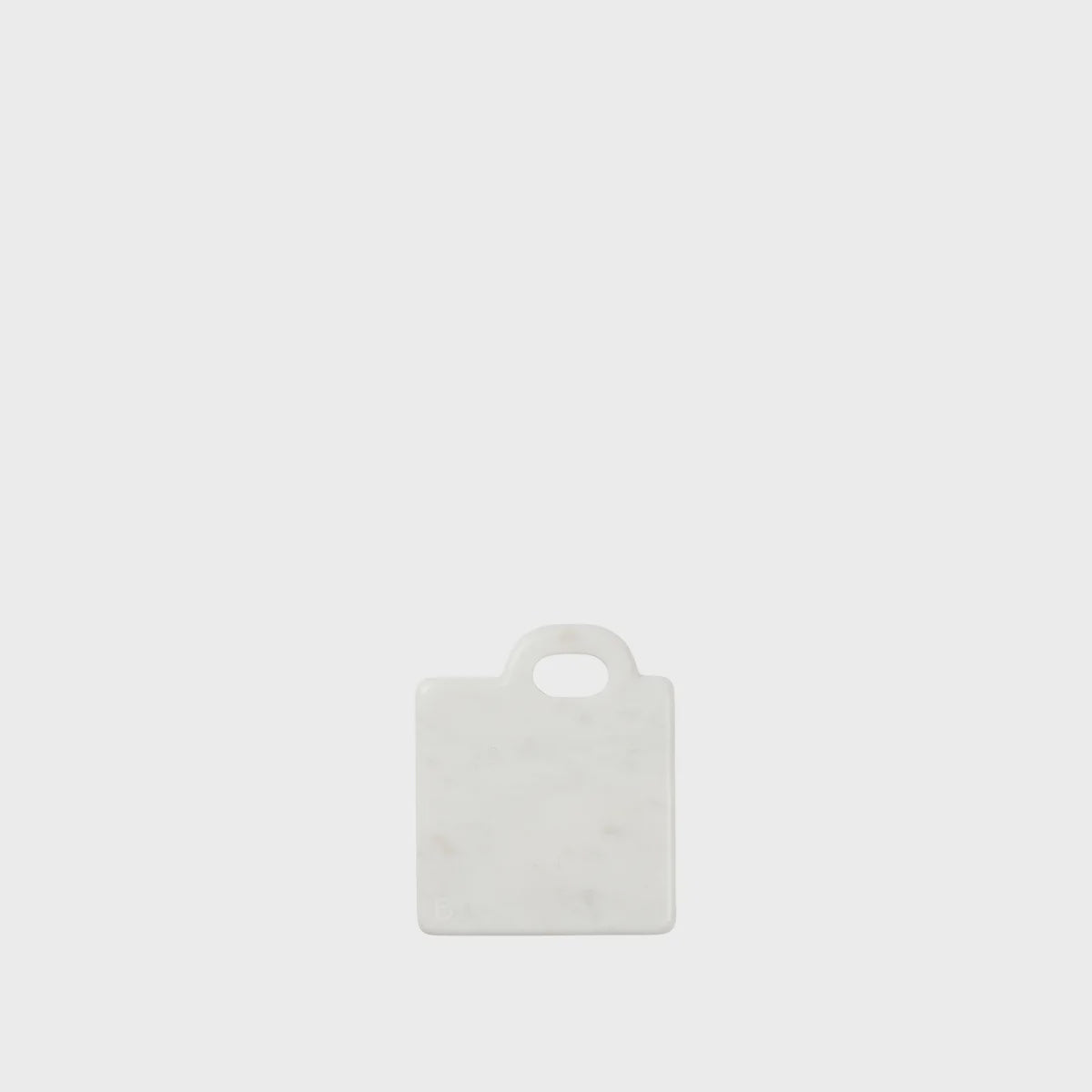 BROSTE Board Olina Mini - White Marble White rectangular cutting board with a handle