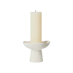 BROSTE Candleholder Momo Short - Matt White