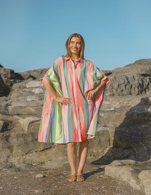 STELLA+GEMMA Bahamas Dress Multi Colours OSFA Beach Holiday