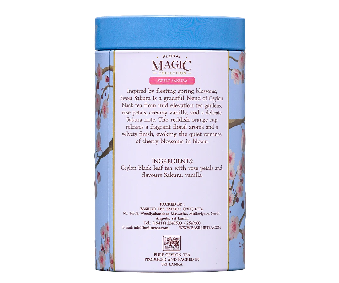 Basilur Floral Magic- Sweet Sakura - 75g Loose Leaf Tin