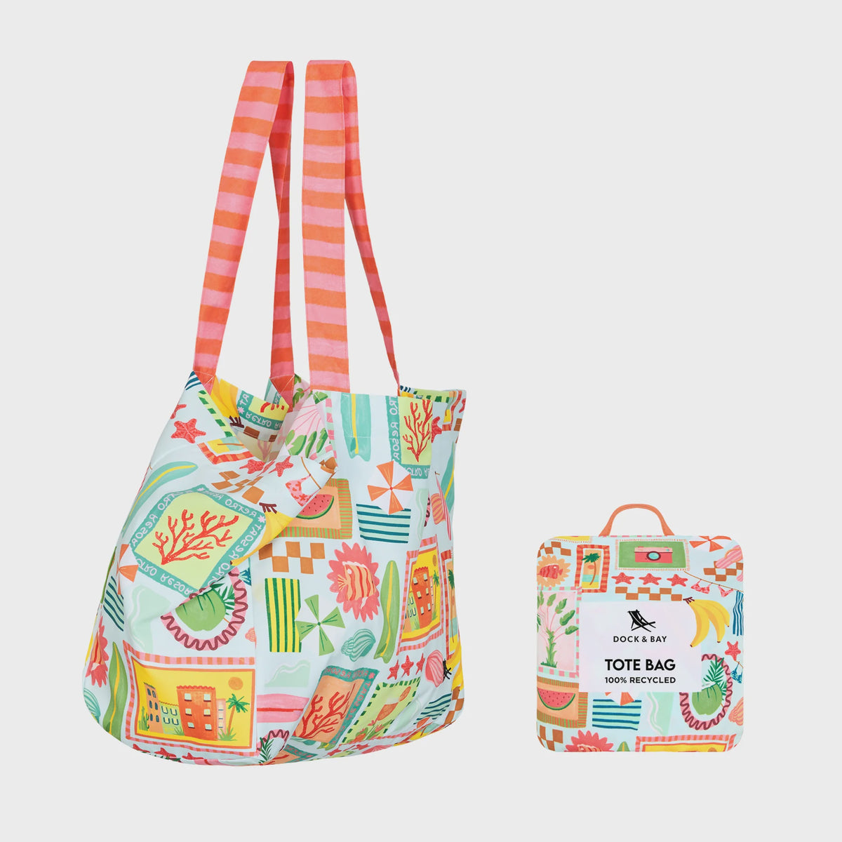 Dock & Bay Beach Tote Bag M - Wish You Were Here