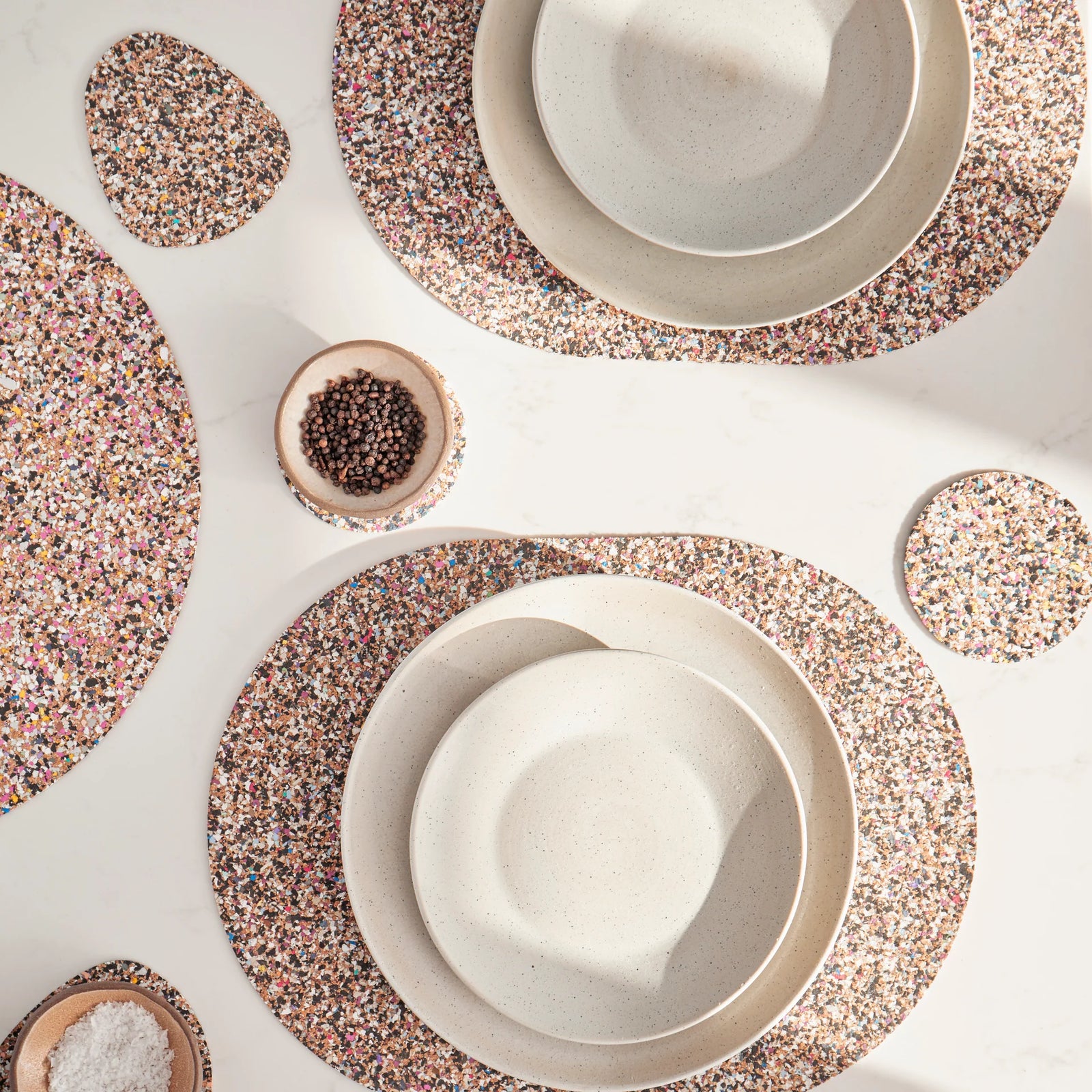 LIGA Beach Clean Oval Placemat Set of 4