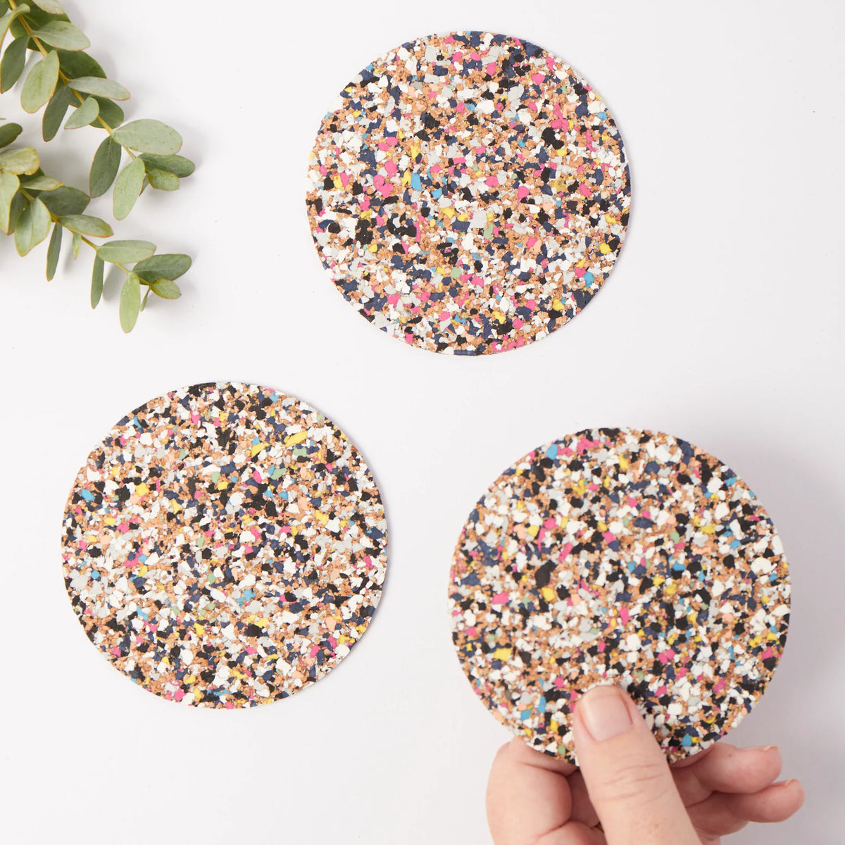 Beach Clean Round Coaster set of 4
