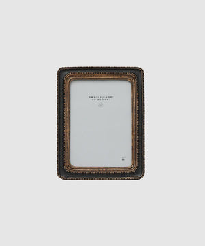 Decorative picture frame with 'French Country Collection' Beaded Photo Frame Black 5x7"