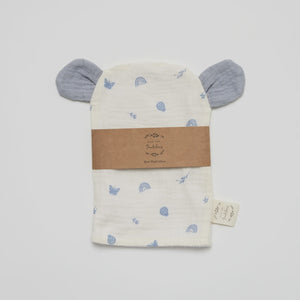 Over the Dandelions Bear Wash Glove Enchanted Garden with Frost ears