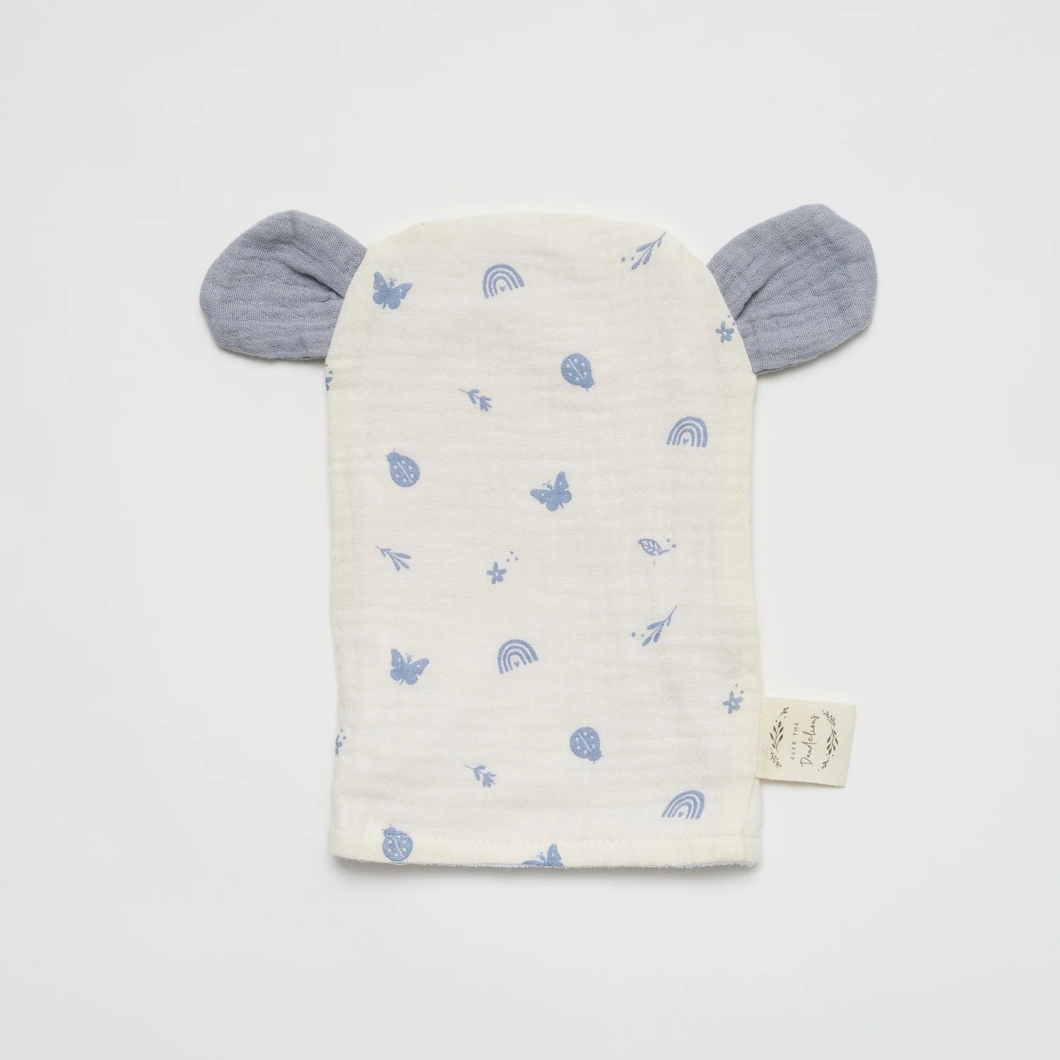 Over the Dandelions Bear Wash Glove Enchanted Garden with Frost ears