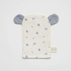 Over the Dandelions Bear Wash Glove Enchanted Garden with Frost ears