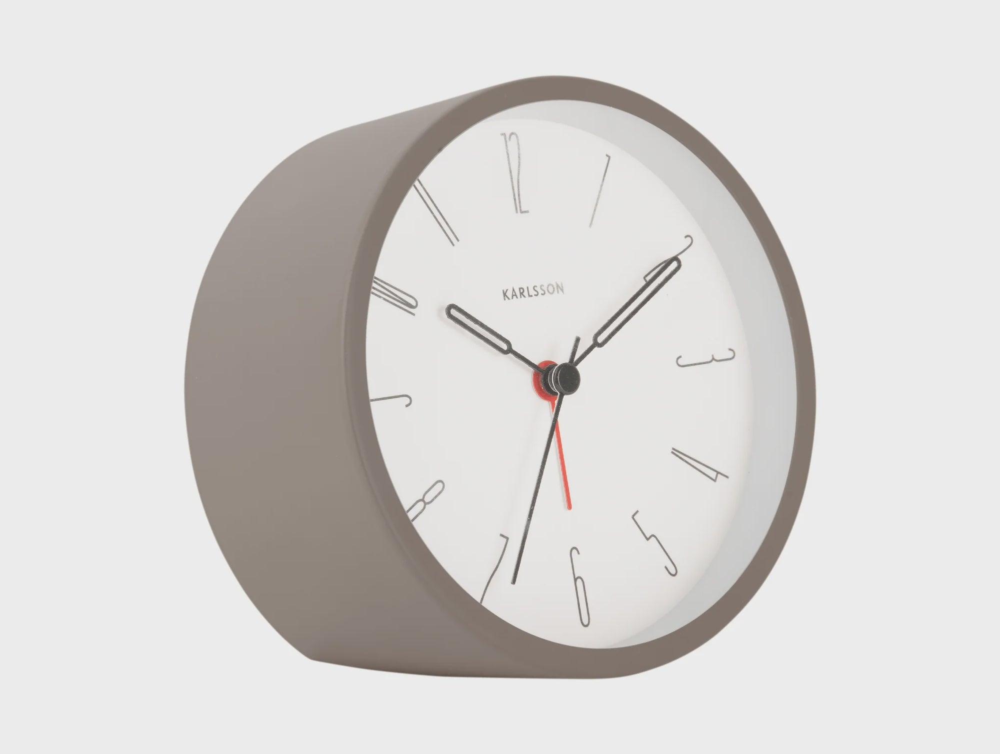 KARLSSON Belle Alarm Clock Grey