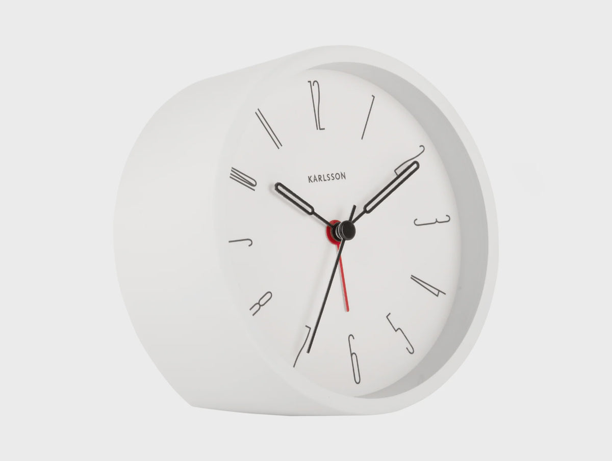 Karlsson KA5915WH Belle Alarm Clock White
