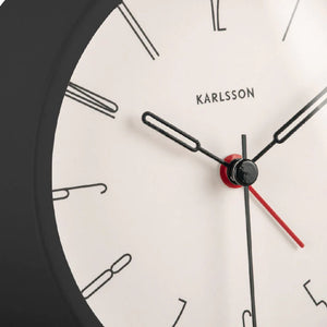 KARLSSON Belle Alarm Clock - Black