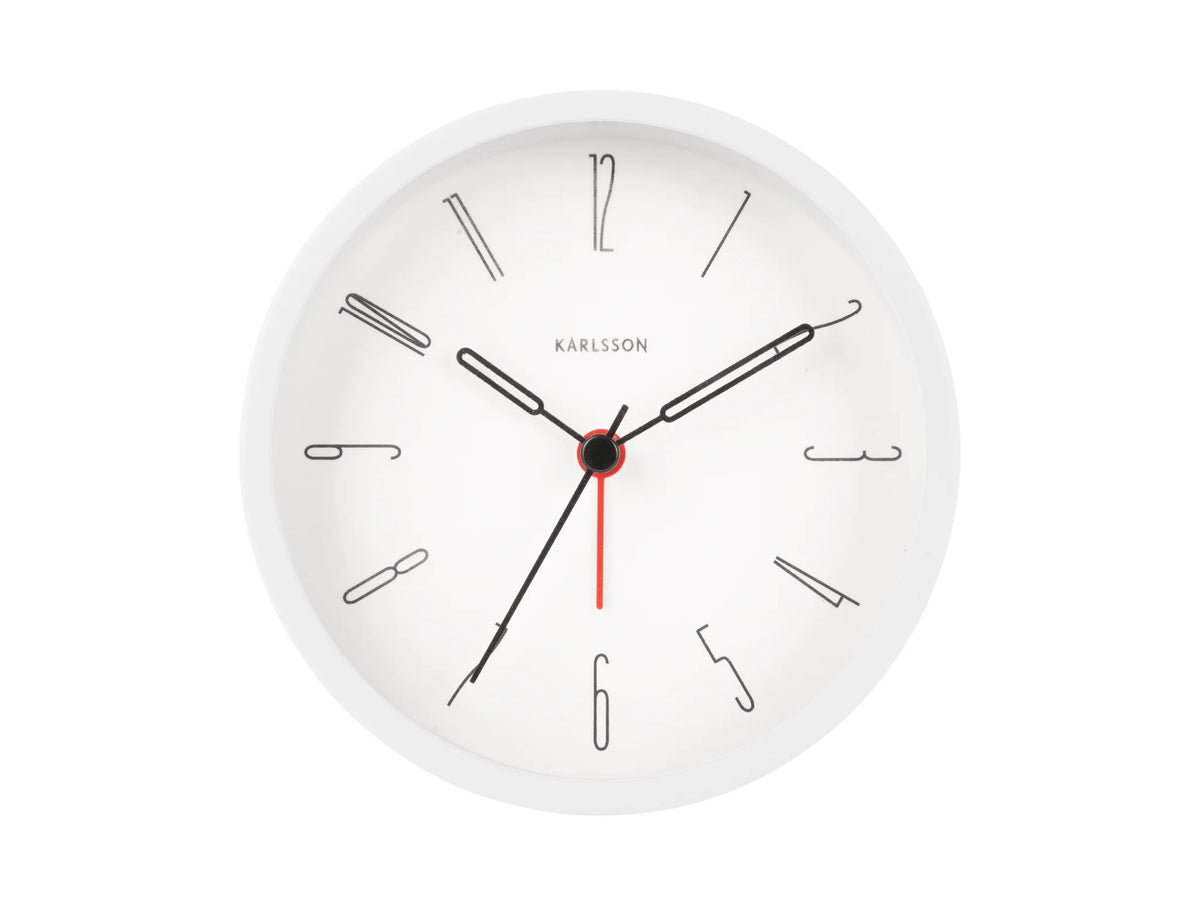 Karlsson KA5915WH Belle Alarm Clock White