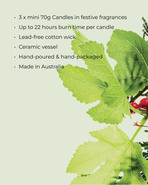 CIRCA Christmas 3x70g Candle Trio