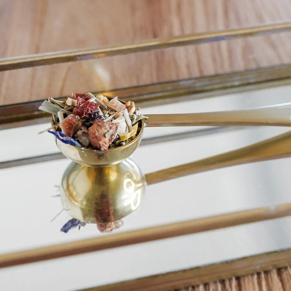 Better Tea Co Tea Scoop Brass