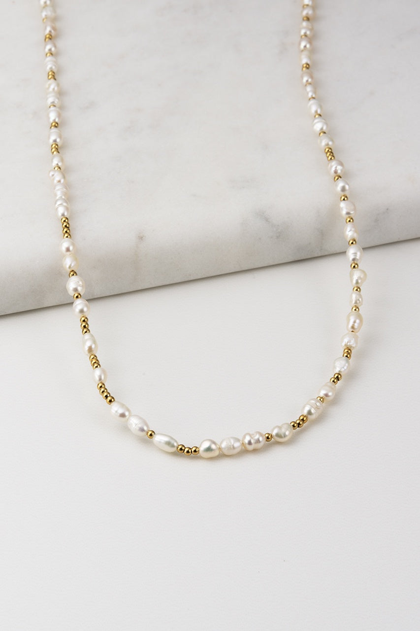 Billie Pearl Necklace - Gold