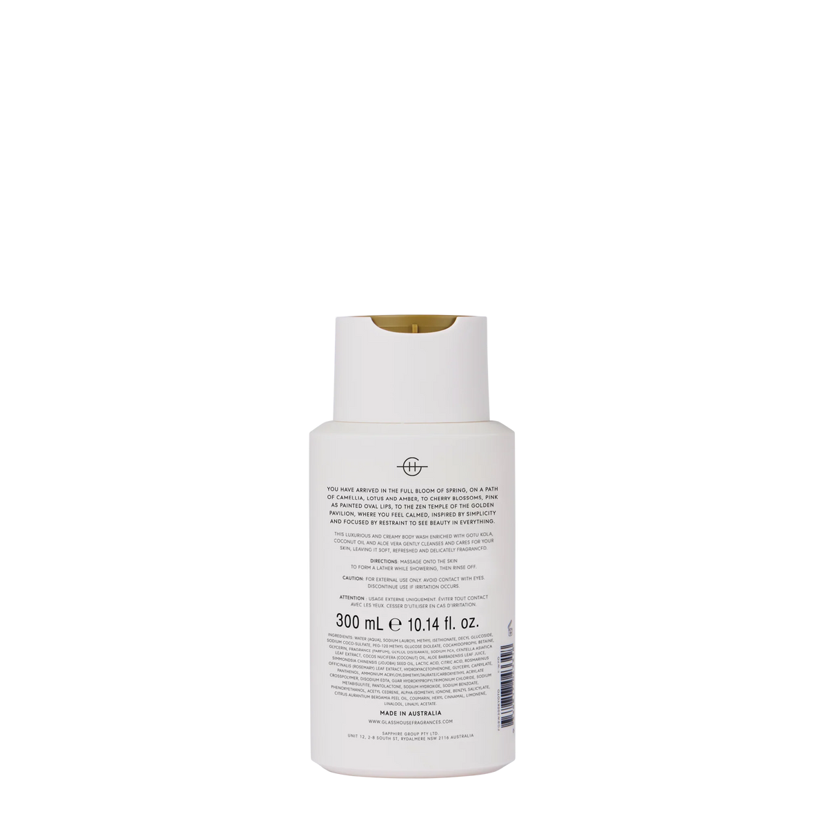 Glasshouse Fragrances Body Wash 300ml - Kyoto in Bloom