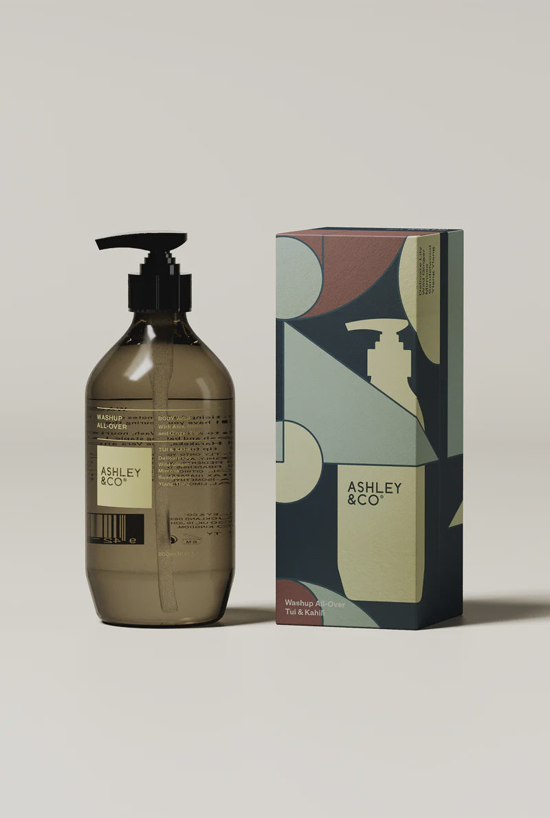 Ashley & Co Boxed Gift Set - Washup All-Over - Tui & Kahili 500ml