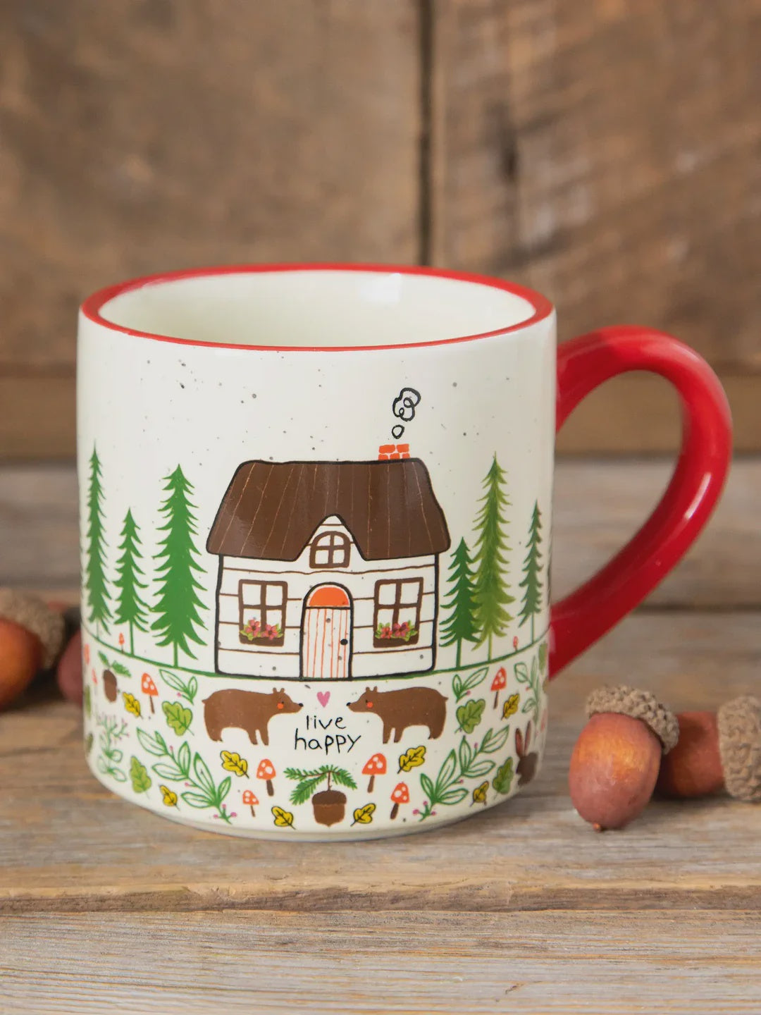 Natural Life Bungalow Mug - Happy Cottage