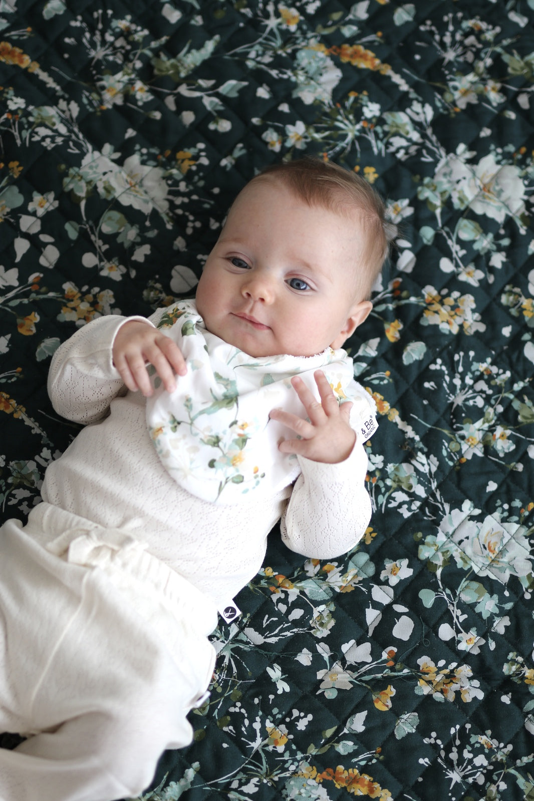Burrow & Be Babay Dribble Bib - Spring Melody