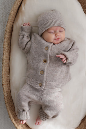 Burrow & Be Oakley Cardigan - Taupe