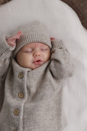 Burrow & Be Oakley Cardigan - Taupe