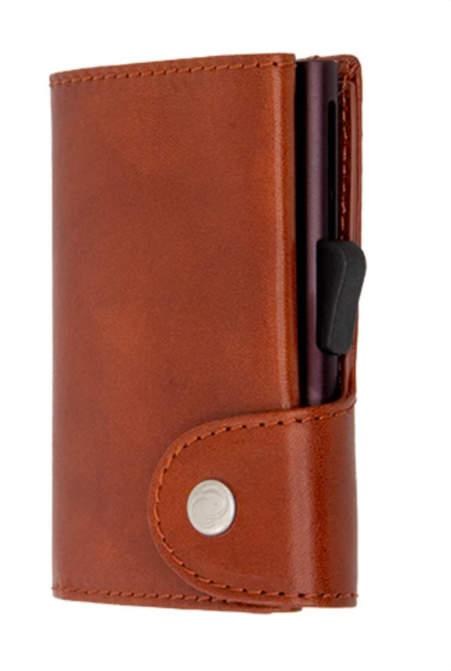 C-secure Tanned Wallet - Macchiato