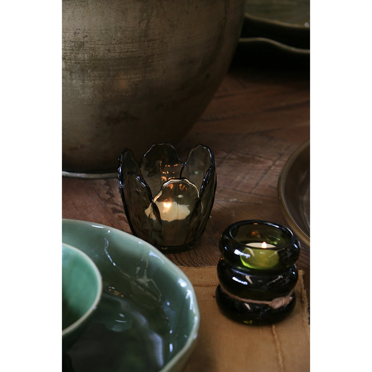 FLORET GLASS CANDLE HOLDER CC Interior