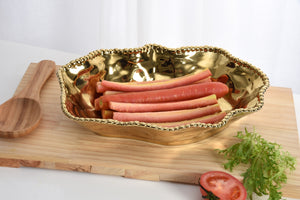 Pampa Bay Monaco Serving Bowl Gold porcelain