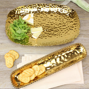 Pampa Bay Monaco Cracker Tray Gold porcelain