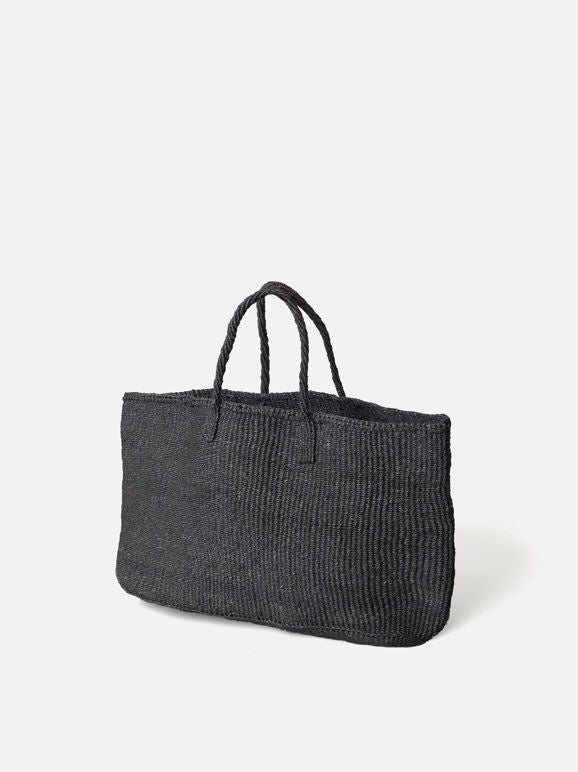 CITTA DESIGN Sisal Oval Basket - Charcoal